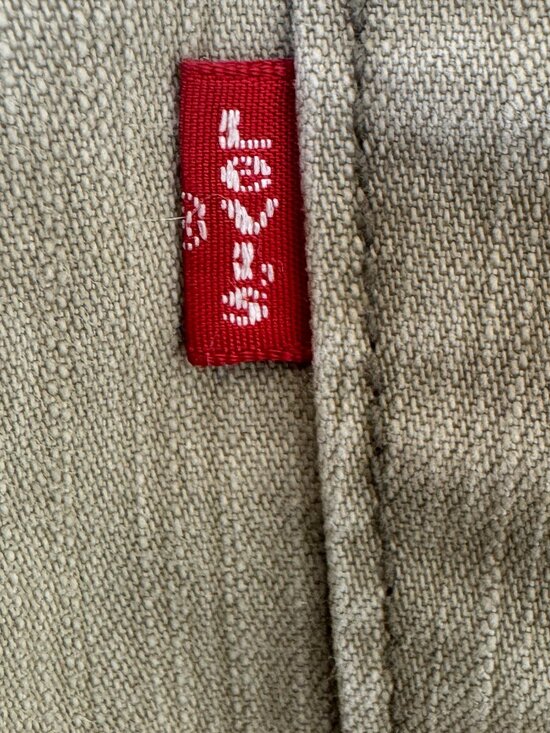 Levi's 519 Low Stretch Low Flare Tan Jeans Size 9 JR L = L - Picture 4 of 8